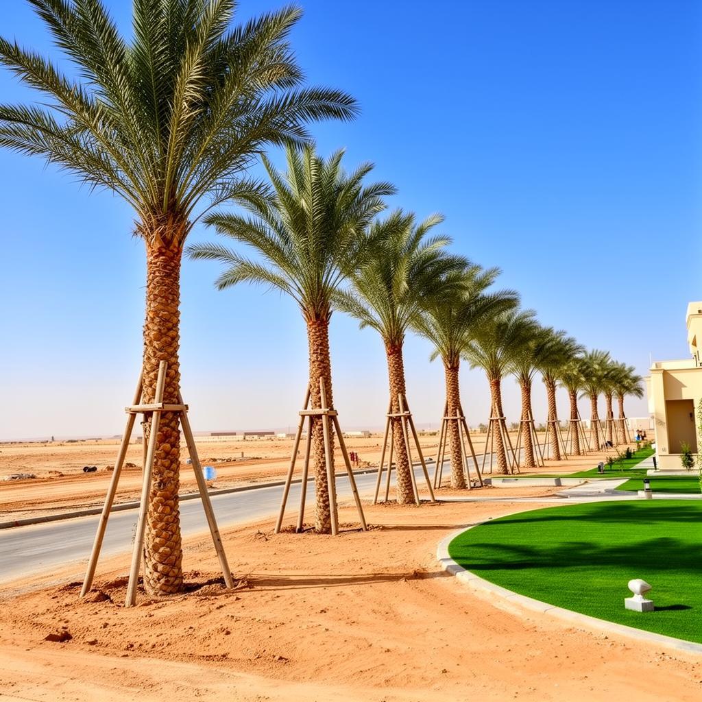 زراعة النخيل من أعمال الحمري للمقاولات في الرياض