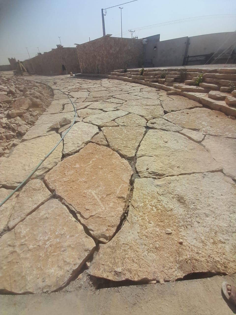 أعمال الحجر الطبيعي - صورة مشروع 17 في الرياض