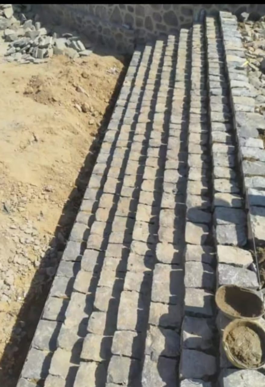 أعمال الحجر الطبيعي - صورة مشروع 20 في الرياض
