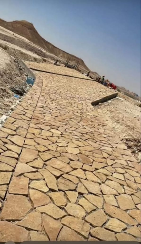 أعمال الحجر الطبيعي - صورة مشروع 15 في الرياض